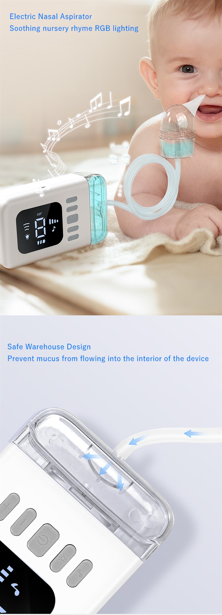 DQ18 Elektrischer Baby-Nasensauger — Split-Typ — features and specifications 1