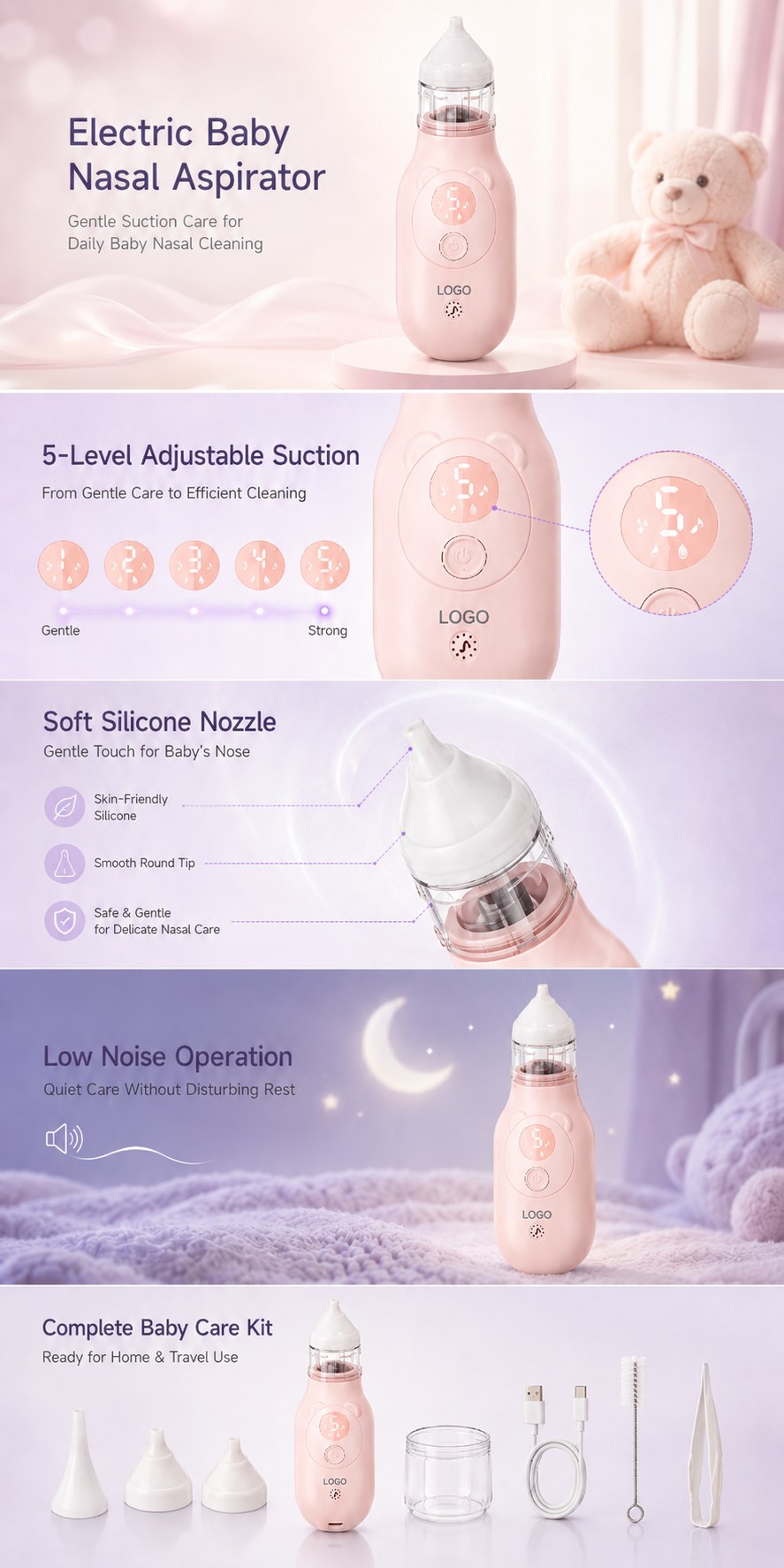 DQ22PRO Electric Baby Nasal Aspirator Pro — features and specifications 3
