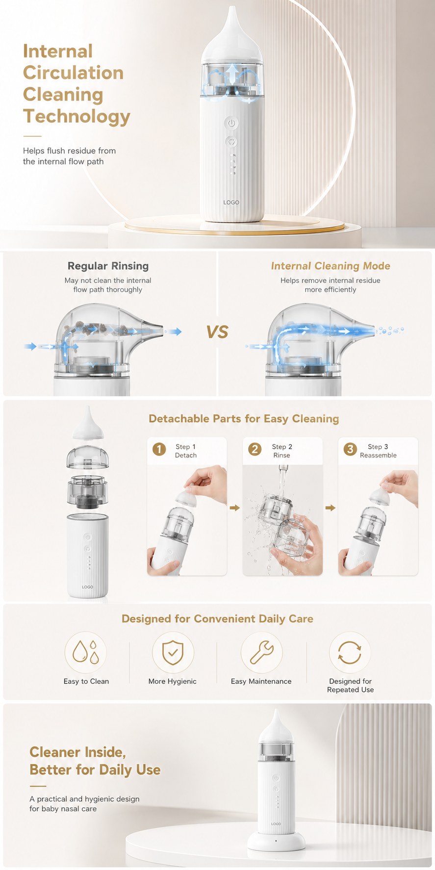 DQ58 전동식 영유아용 콧물흡입기 — features and specifications 4